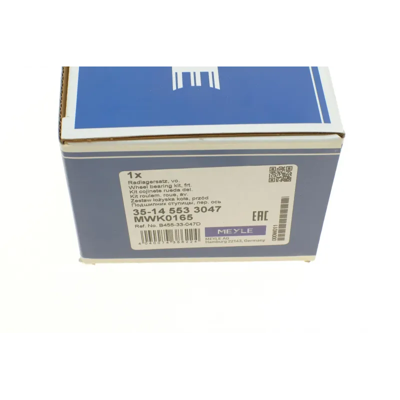 Підшипник маточини MEYLE 35-14 553 3047 передній/задній для Mazda 323 C IV/MX-5 1991-2005, 40x74x39.9 мм
