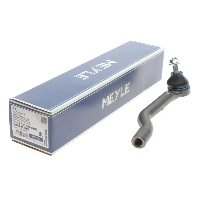 Наконечник рульової тяги правий MEYLE 36-16 020 0104/HD для Nissan Qashqai II/X-Trail T32, Renault Koleos II (207мм, M10x1.25/M14x1.5)