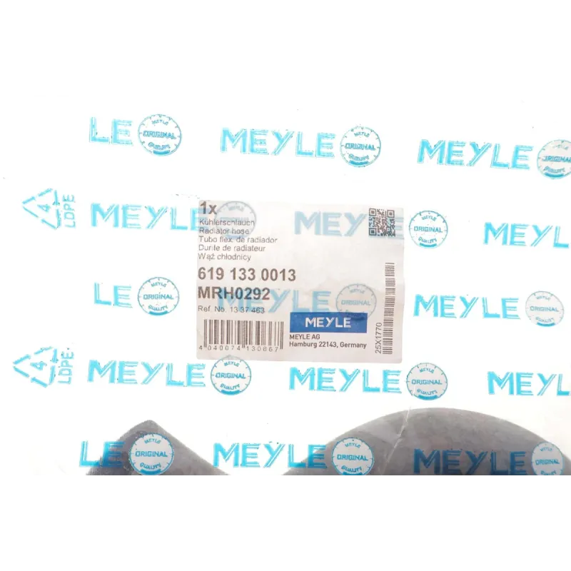 Патрубок радіатора MEYLE 619 133 0013 від помпи до труби для Opel Astra F/Vectra A 1.4-2.0
