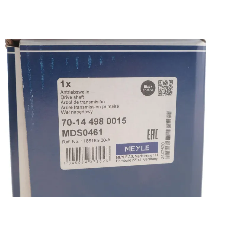Піввісь задня MEYLE 70-14 498 0015 для Tesla Model Y (5YJY) 2019-, 30x29/850 мм