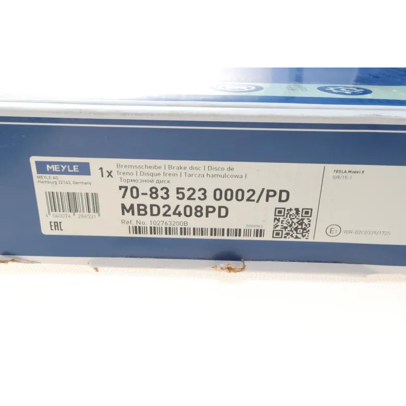 Диск гальмівний задній MEYLE 70-83 523 0002/PD для Tesla Model S/X 365x28 мм