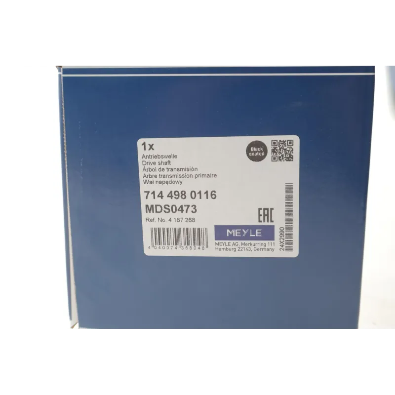 Піввісь передня ліва MEYLE 714 498 0116 для Ford Focus 1998-2004 (25x26x613 мм)