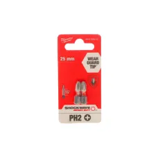 Біта ударна MILWAUKEE SHOCKWAVE PH2 x 25мм 2 шт. 4932430852