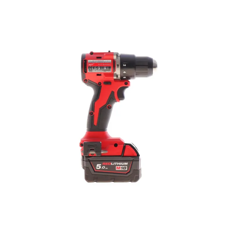 Дриль-шуруповерт акумуляторний MILWAUKEE M18 BLPDRC-502C 4933492826 (60.5 Nm/18V)