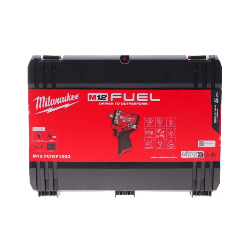 Гайкокрут акумуляторний MILWAUKEE M12FCIWF12G3-502X 4933493455 746 Нм 1/2