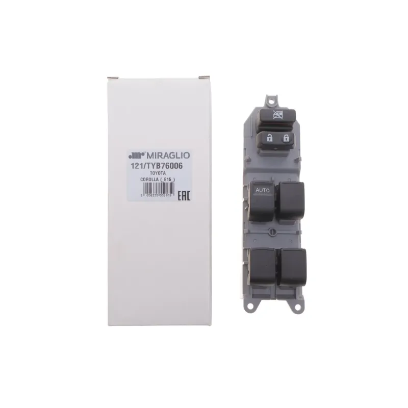 Кнопка склопідіймача ліва MIRAGLIO 121/TYB76006 для Toyota Corolla/RAV 4 III 2005-2014