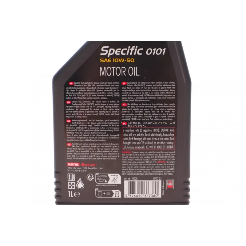 Олива 10W50 SEA Specific 0101 (1L) (ACEA C3/API PERFORMANCE SN)