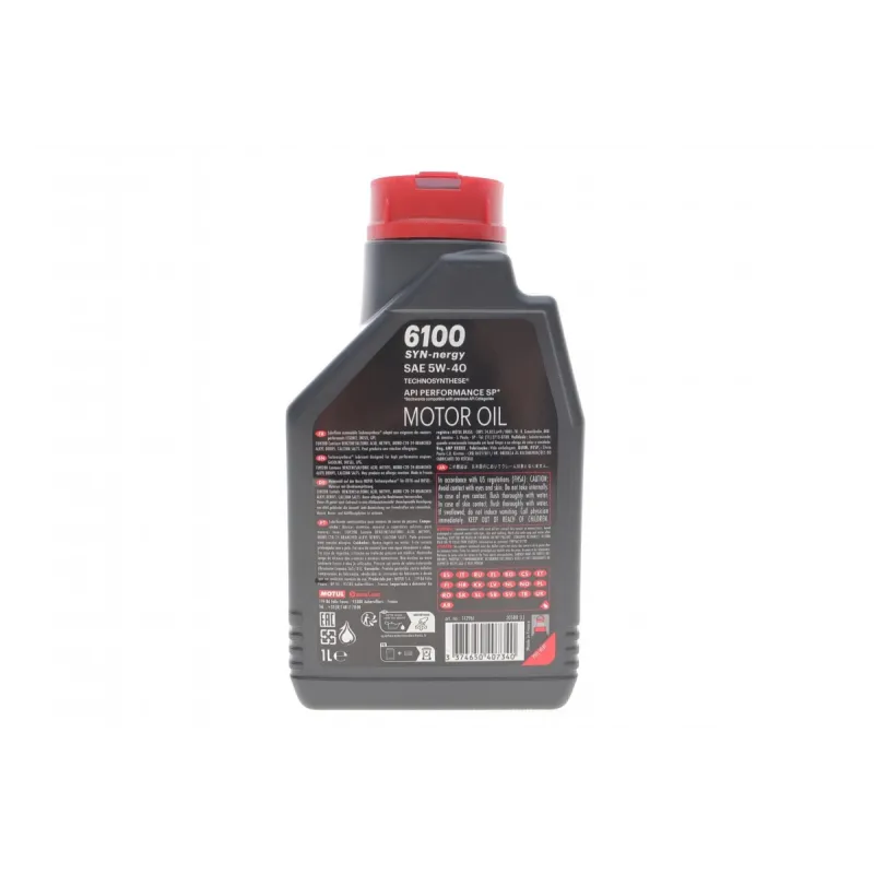 Моторна олива MOTUL Syn-nergy 6100 5W40 (1L) API SP ACEA A3/B4 112961