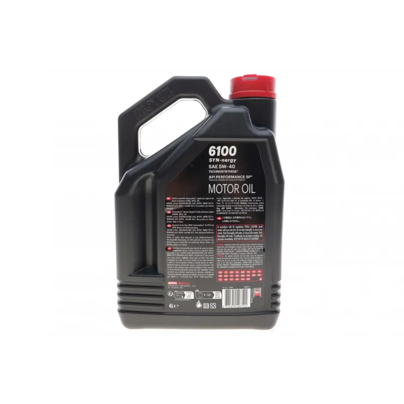 Моторна олива MOTUL Syn-nergy 6100 5W40 (4L) API SP ACEA A3/B4, артикул 368450