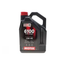 Моторна олива MOTUL Syn-nergy 6100 5W40 (5L) API SP, ACEA A3/B4, артикул 112963
