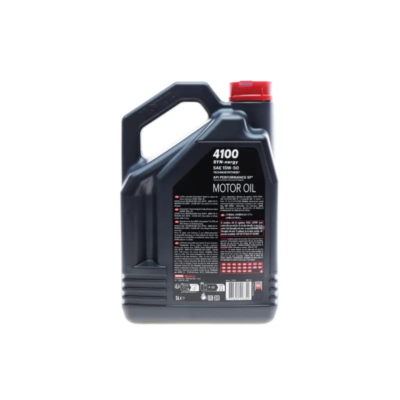 Моторна олива MOTUL 15W50 4100 Syn-nergy 5L API SP ACEA A3/B4 (386306)