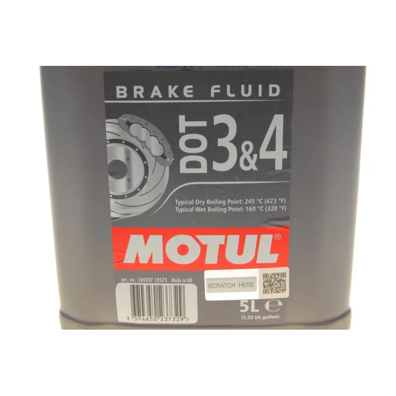 Рідина гальмівна MOTUL DOT 3&4 (5л) 807906