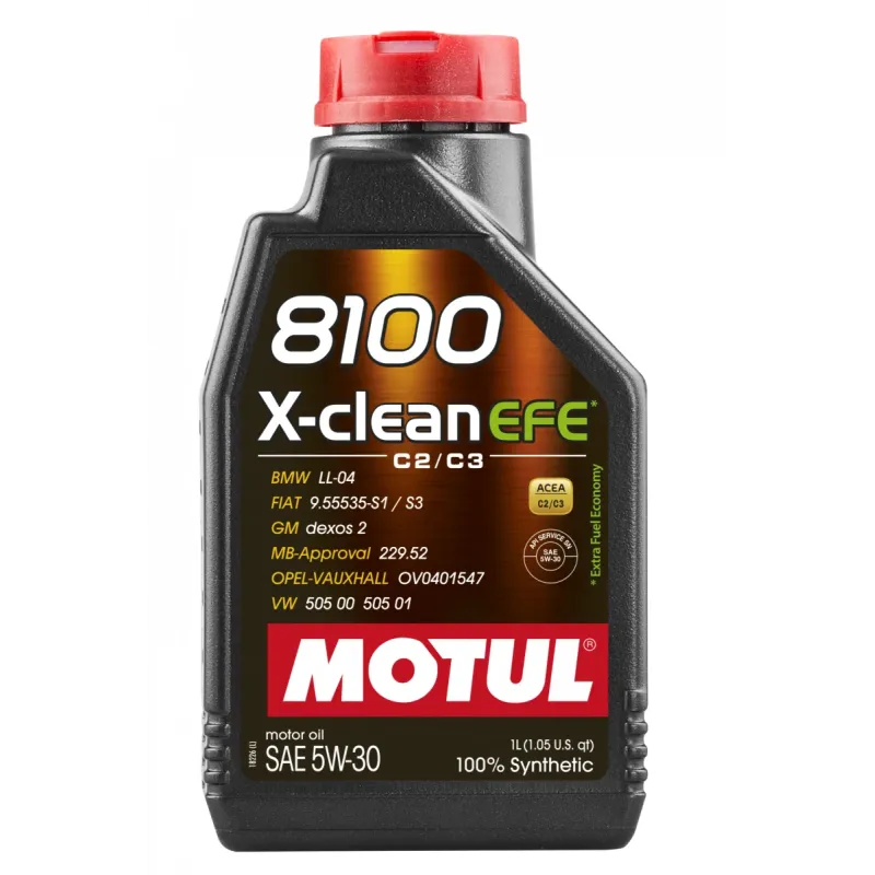 Олива 5W30 X-clean EFE 8100 (1L) (814001) (LL-04/9.55535-S1/S3/GM DEXOS2/MB 229.52)