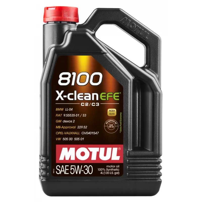 Олива 5W30 X-clean EFE 8100 (4L) (109171) (LL-04/9.55535-S1/S3/GM DEXOS2/MB 229.52)