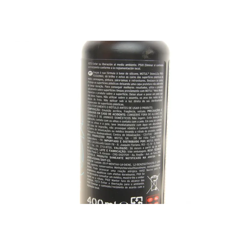Засіб для полірування поверхонь мотоцикла MOTUL E5 Shine & Go (400ml) 818816