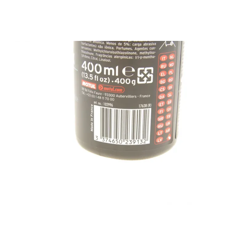 Засіб для очищення мотоциклів MOTUL E1 Wash & Wax 400ml (сухий)