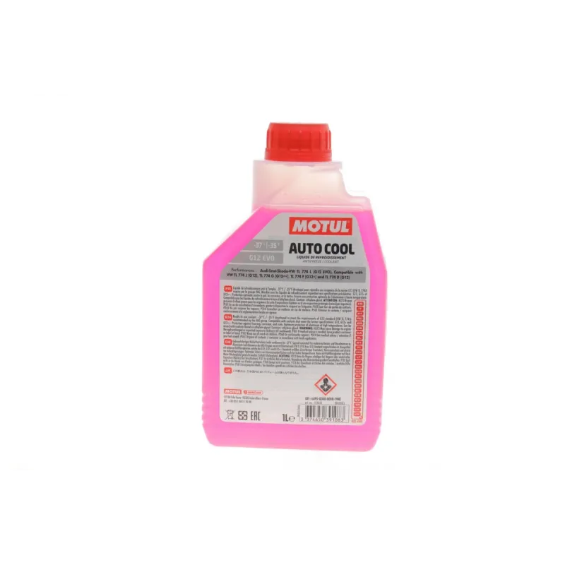 Антифриз (рожевий) G12 EVO (1л) (-37°C) Auto Cool G12 Evo (112650) готовий до застосування