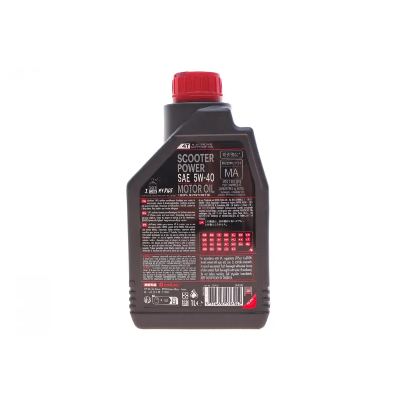 Олива 5W40 4T Scooter Power (1л)