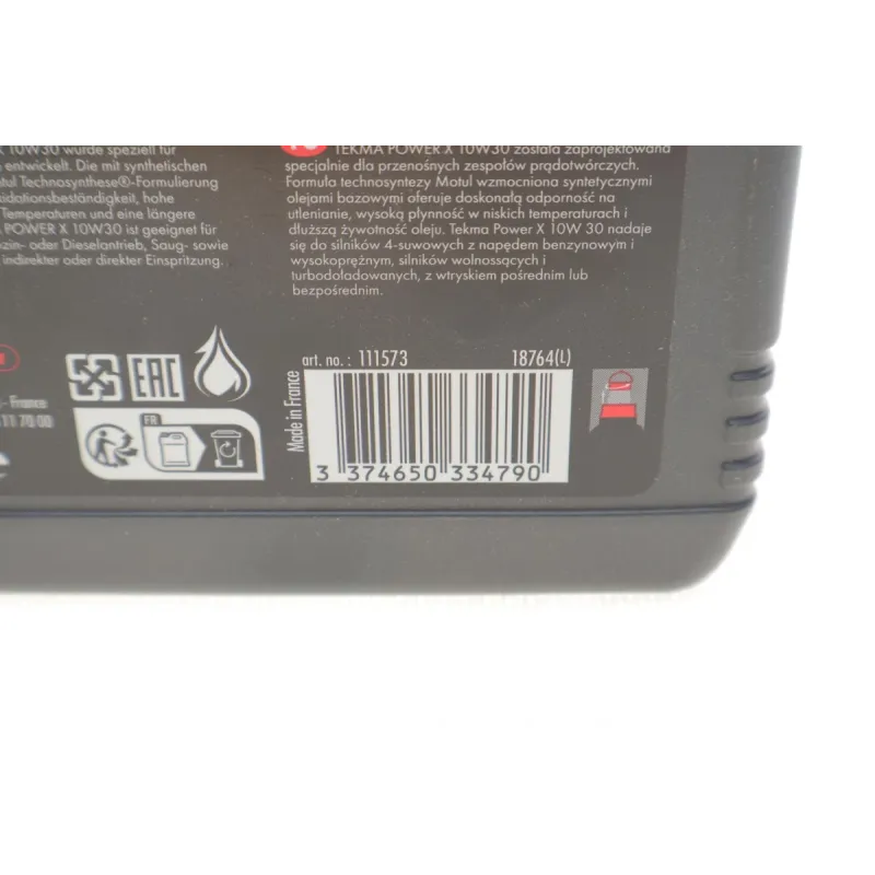 Індустріальна олива MOTUL Tekma Power X 10W30 1л (835001)