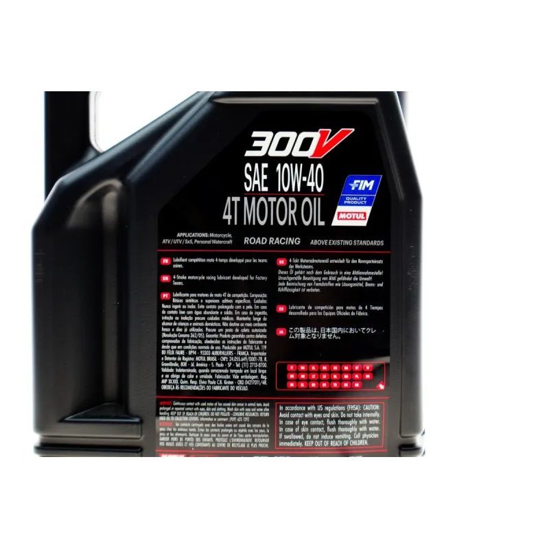 Мотомасло MOTUL 300V Factory Line Road Racing 10W40 4T (4л) 104121