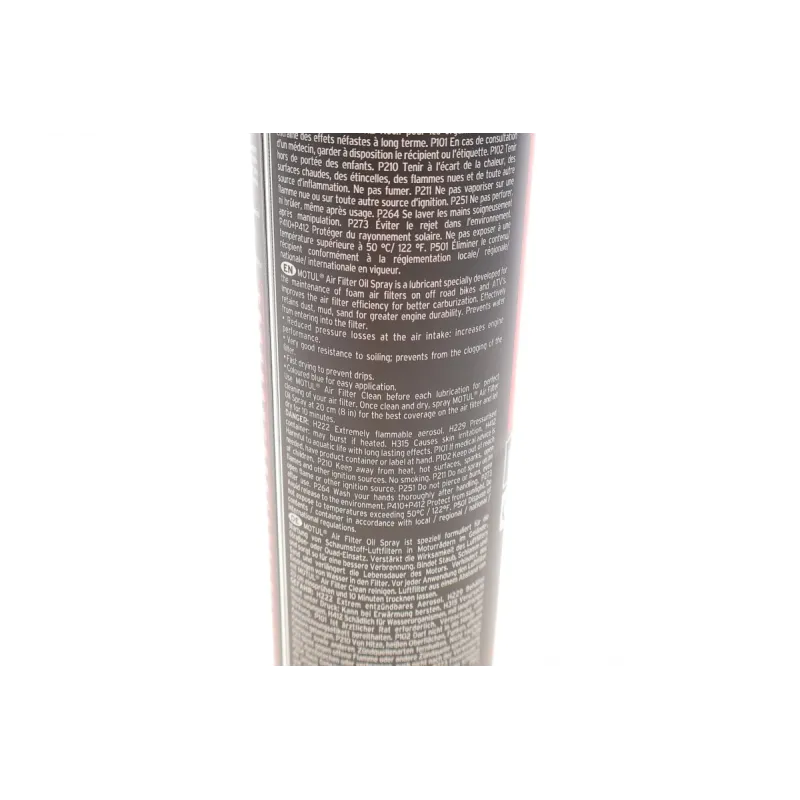Засіб для догляду за поролоновими фільтрами мотоциклів Motul A2 Air Filter Oil Spray (400 мл) 10298
