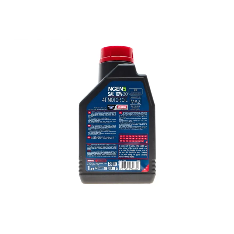 Моторна олива MOTUL NGEN 5 4T 10W30 (1L) API SP/JASO MA2 839001