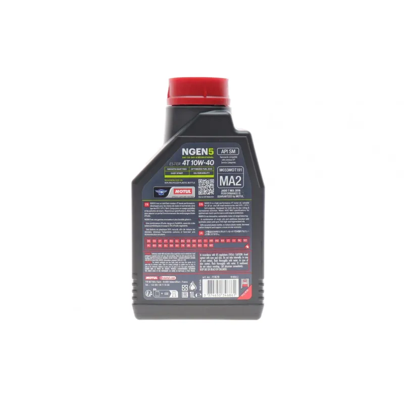 Мотомасло MOTUL NGEN 5 4T 10W40 1л (API SP/JASO MA2) 111829