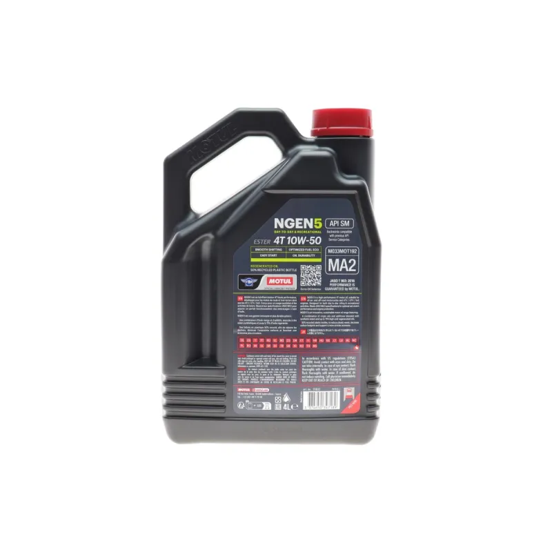 Мотомасло MOTUL NGEN 5 10W50 4T 4л (API SP/JASO MA2) 839241