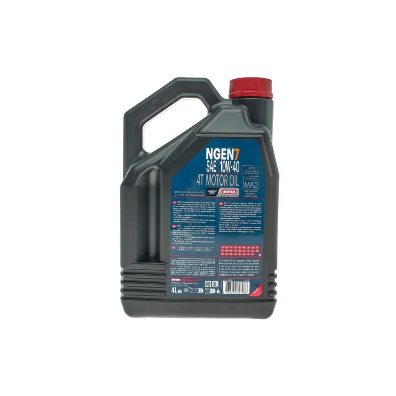 Моторна олива MOTUL NGEN 7 10W40 4л API SP/JASO MA2 (артикул 839641)
