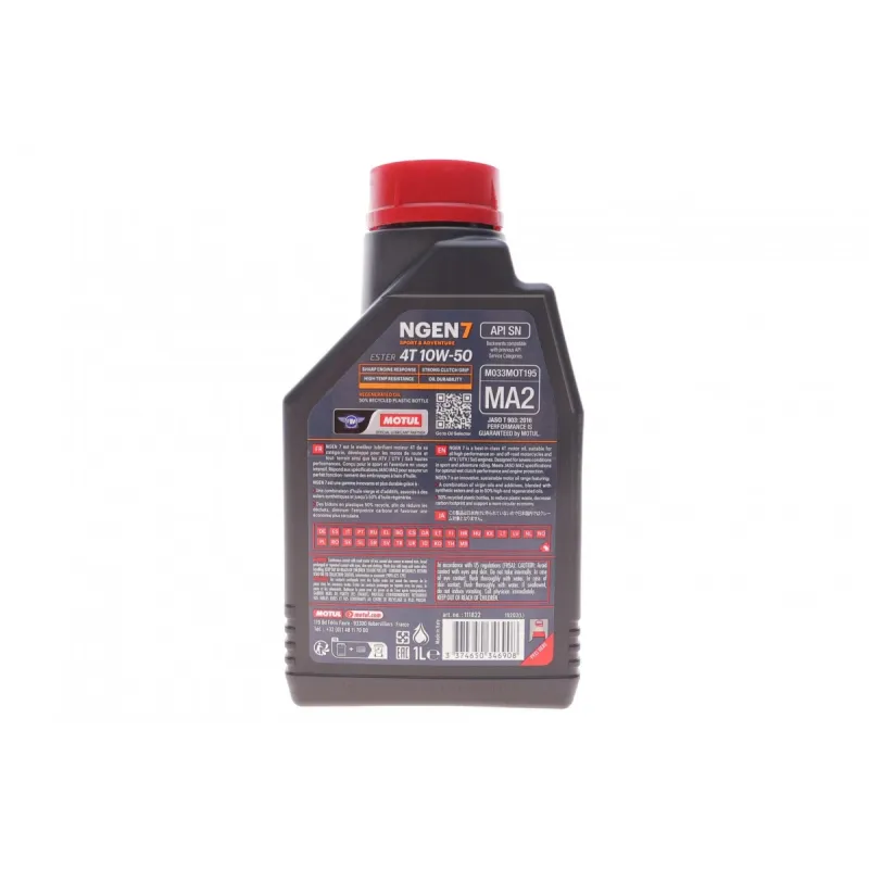 Моторна олива MOTUL NGEN 7 10W50 4T 1L (API SP/JASO MA2) 839701