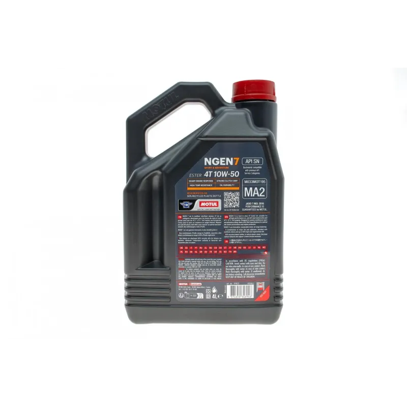 Моторна олива MOTUL NGEN 7 10W50 4T 4л API SP/JASO MA2 (839741)