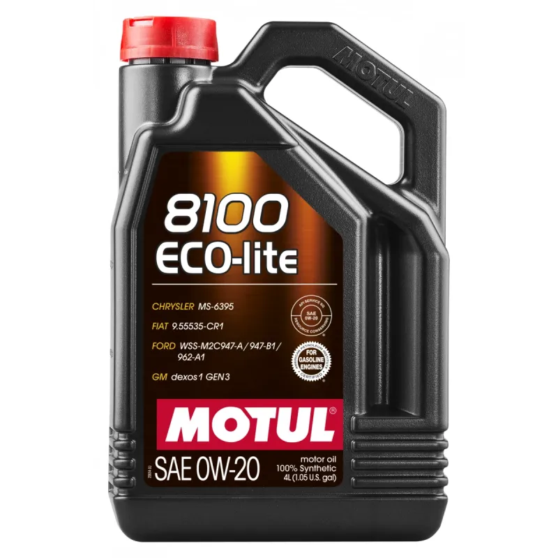 Моторна олива MOTUL 0W20 ECO-lite SAE 8100 (4L) 841154 dexos1 GEN3