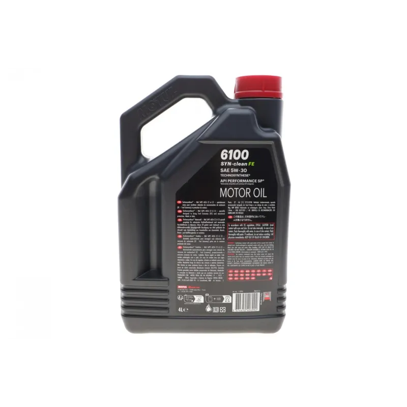 Моторна олива MOTUL Syn-clean FE 5W30 (4L) API SP, ACEA C2/C3, артикул 841750
