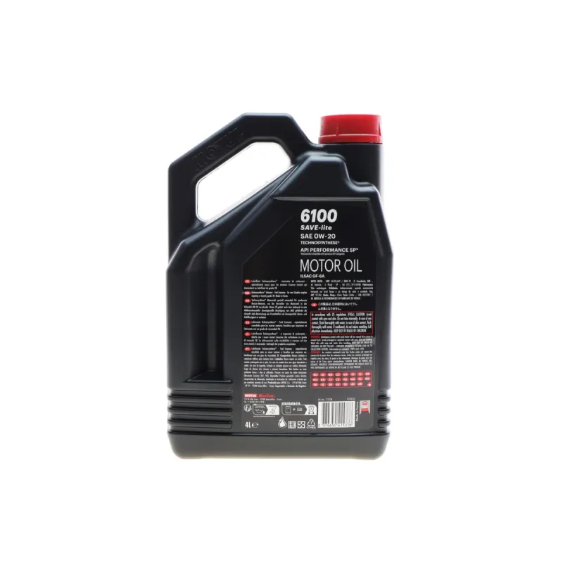 Олива 0W20 6100 Save-lite (4L) (PERFORMANCE SP/ILSAC GF-6A) (113136)