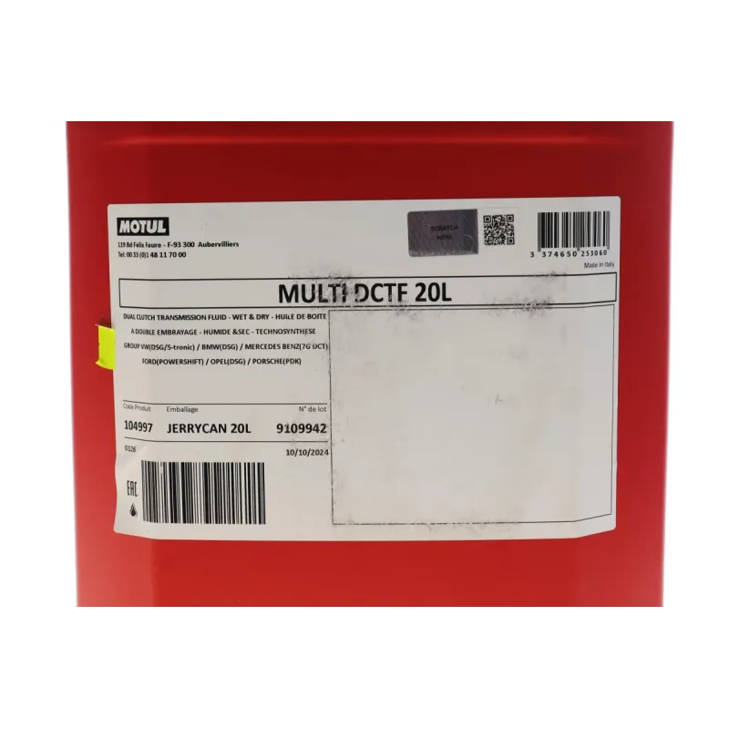 Олива для КПП MOTUL Multi DCTF 20л (VW DSG) 842722