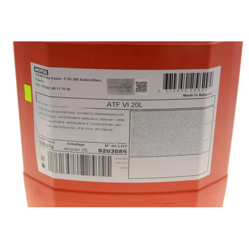 Олива ATF VI MOTUL 843922 для АКПП, 20л