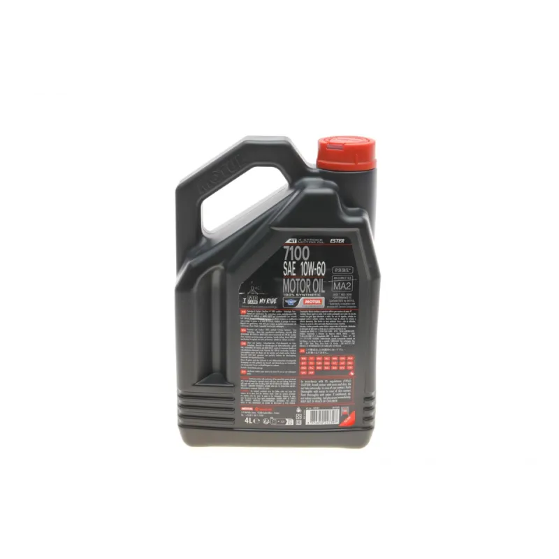 Мотомасло MOTUL 7100 10W60 4T MA2 100% Синтетика 4 л (845541)