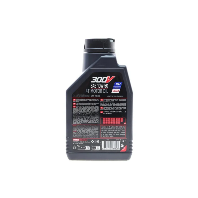Мотомасло MOTUL 300V FACTORY LINE OFF ROAD 4T 10W50 1л (112560)