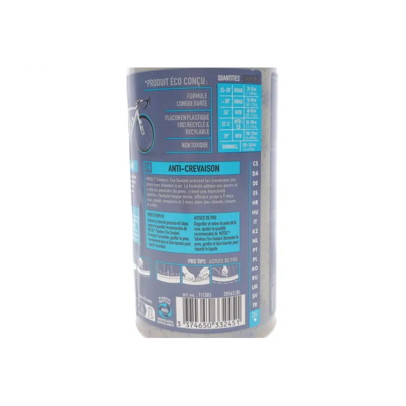 Герметик для наповнення вело шин Tubeless Tyre Sealant (500ml) (111385)