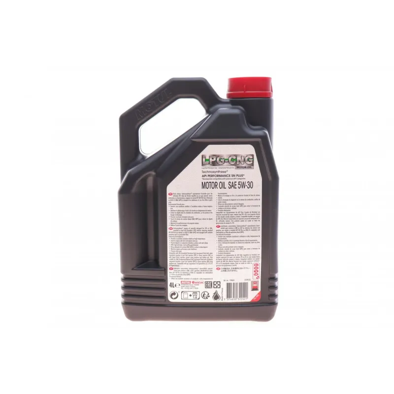 Моторна олива MOTUL 5W30 SAE LPG-CNG (4л) ACEA C3/API SN PLUS 854554