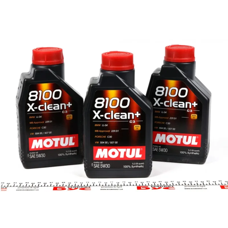 Олива 5W30 X-clean+ 8100 (1л) (LL-04/VW 504 00/507 00/MB 229,51/Porsche C30) (106376/102259)