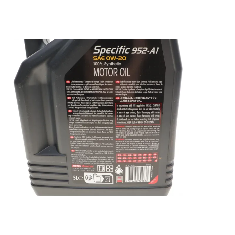 Олива 0W20 Specific 952-A1 (5L) (ACEA C5) (WSS-M2C952-A1) (111224)