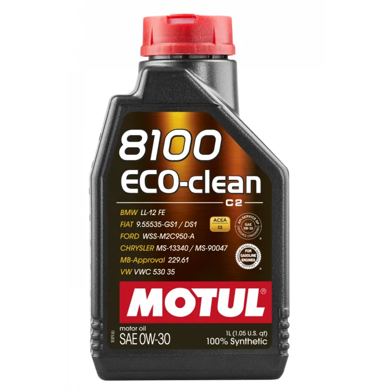 Моторна олива MOTUL 8100 ECO-Clean 0W30 (1л) 868011 для Toyota, Honda, Subaru