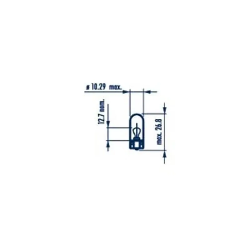 Автолампа W2W 12V 2W NARVA 170593000 W2.1x9.5d Standard (без цоколя)