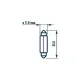 Автолампа C10W 12V 10W SV8.5 (11x35mm)
