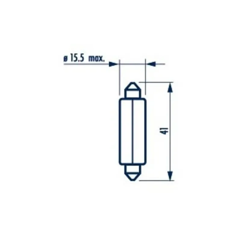 Автолампа софітна NARVA 175123000 12V 18W SV8.5 (15x41mm)