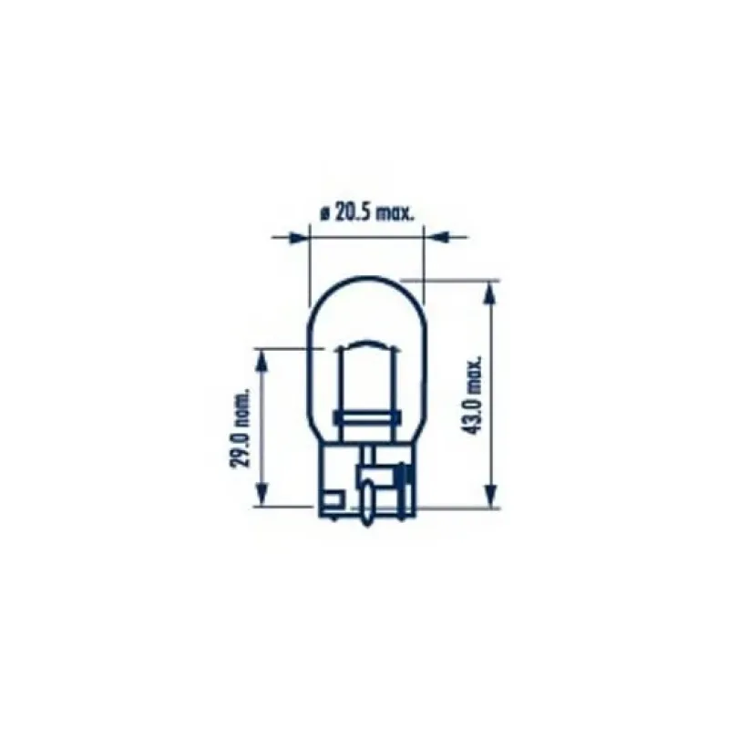 Автолампа жовта WY21W 12V 21W W3x16d NARVA 176293000 для Audi A1 Sportback, Chevrolet Camaro, ABARTH 500