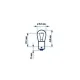 Автолампа PY21W 12V 21W BAU15s Standard (жовта)