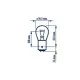 Автолампа двонитка P21/5W BAY15d 12V 21/5W NARVA 179164000 для Alfa Romeo 147, 156, Fiat Grande Punto