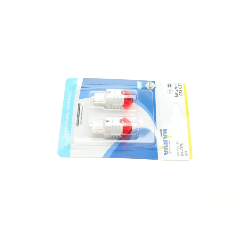 Автолампа W21W 12V 21W W3x16d (LED) (червона) (к-кт 2шт)